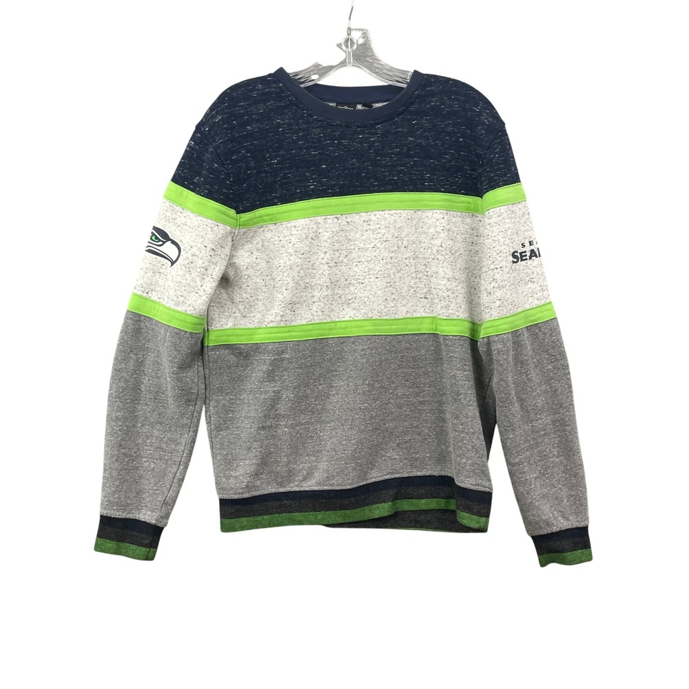 NFL Team Apparel Seattle Seahawks Sweatshirt Men Small Crewneck Sportsear Futbol